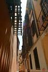 Gasse in der alten Stadt, Malaga, Spanien.