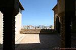 Blick auf die Stadt von der Alcazaba, Malaga, Spanien.