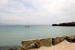 Boot von der Avenida Las Fuerzas Armadas Tarifa gesehen, Spanien.