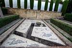 Mosaiken im Garten, Alcazar Cordoba, Spanien.