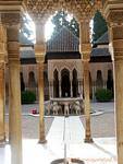 Das Gericht der Löwen, Brunnen, Alhambra, Granada, Spanien.