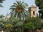 Jardines del Portal, Alhambra, Granada, Spanien.