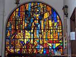 Glasfenster in einer Kirche, Cordoba, Spanien.