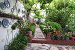 Garten Albaicin Platten, Granada, Spanien.