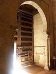 Sunbeam im maurischen Tür, Granada, Spanien.