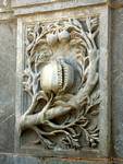 Wandskulptur, Granada, Spanien.