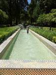 Schwimmen in der Maria Luisa Park, Sevilla, Spanien.