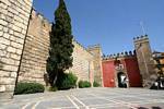 Puerta del León, Eingang, El Real Alcázar de Sevilla, Spanien.
