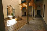 Dining Spalten und Waschbecken, Cuarto del Amirante, Sevilla Alcazar, Spanien.