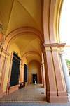 Unter den Gewölben des gotischen Palast, Alcazar von Sevilla, Spanien.