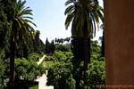 Garten der Dichter, Alcazar von Sevilla, Spanien.