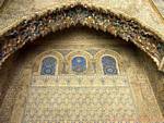 Patio del Yeso, Almohaden-Architektur, Sevilla Alcazar, Spanien.