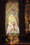 Statue der Virgen de Los Reyes (Jungfrau des Kindes König), Schatzkammer der Kathedrale, Sevilla, Spanien.