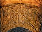 Reichhaltiges Gewölberippengewölbe, Kathedrale von Sevilla, Spanien.