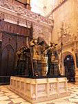 Grabmal von Christopher Columbus, der Kathedrale von Sevilla, Spanien.