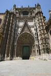 Puerta de la Conception, Catedral de Santa María Eingabe Sedea, Kathedrale von Sevilla, Spanien.