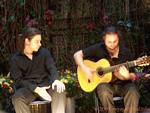 Musiker auf der Gitarre, Sevilla Flamenco, Spanien.