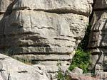 Typische Felsen der Sierra del Torcal, Spanien.