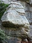 Sphinx Kopf, Torcal de Antequera, Spanien.