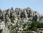 Singularformen von cryoclasty, Torcal de Antequera förmige, Spanien.