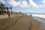 Strand von Torremolinos, Spanien.