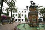 Brunnen, Plaza de España, Vejer de la Frontera, Spanien.