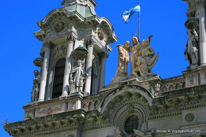 Montserrat, Detail der Basilika von San Francisco, Buenos Aires - Argentinien