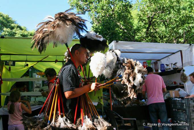 Montserrat, Plaza Dorrego, Verkäufer duster, Buenos Aires - Argentinien
