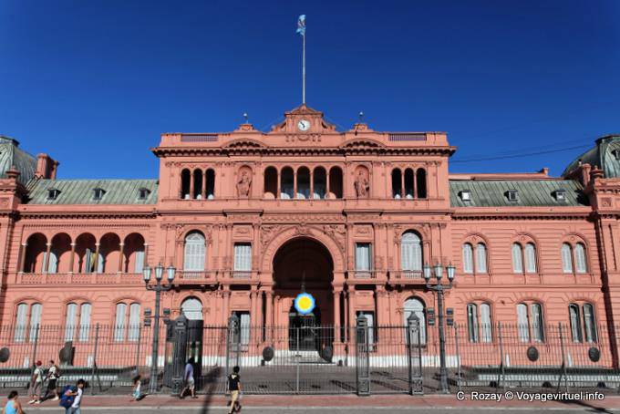 The Pink House, Sitz der argentinischen Exekutive, Plaza de Mayo, Casa Rosada in Buenos Aires - Argentinien