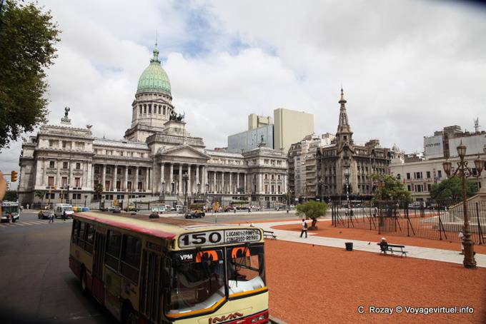 Kongressplatz, der Plaza del Congreso, Buenos Aires - Argentinien