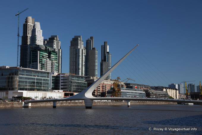 Seit Pierina Dealessi, Puerto Madero, Puente de la Mujer, Buenos Aires - Argentinien