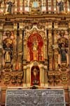 El Retablo Mayor (Hauptaltar) Altar Basilica del Pilar, Buenos Aires, Argentinien.