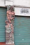 Skulptur Av. Don Pedro de Mendoza, La Boca, Buenos Aires, Argentinien.
