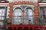 Fenster mit Boots Dekor, La Boca, Buenos Aires, Argentinien.