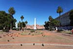 Panoramablick auf die Plaza de Mayo, Casa Rosada Plaza de Mayo in Buenos Aires, Argentinien.