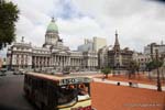 Kongressplatz, der Plaza del Congreso, Buenos Aires, Argentinien.