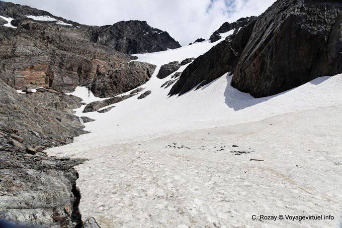 Westen Cerro Martial oben auf der Moräne des Martial Glacier, Ushuaia - Argentinien