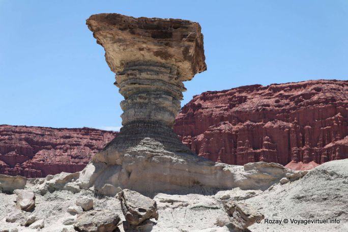 Pilzstein, Ischigualasto, Valle de la Luna - Argentinien