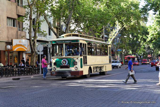 Bus antique, Mendoza Avenida San Martin - Argentinien