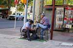 Shoeshine, Peatonal Sarmiento, Mendoza, Argentinien.