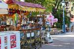Wagen Straßenhandel Plaza Indipendenza, Mendoza, Argentinien.