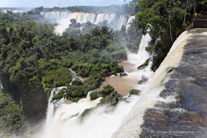 Panorama vom Wasserfall Bossetti, Puerto Iguazu Cataratas - Argentinien