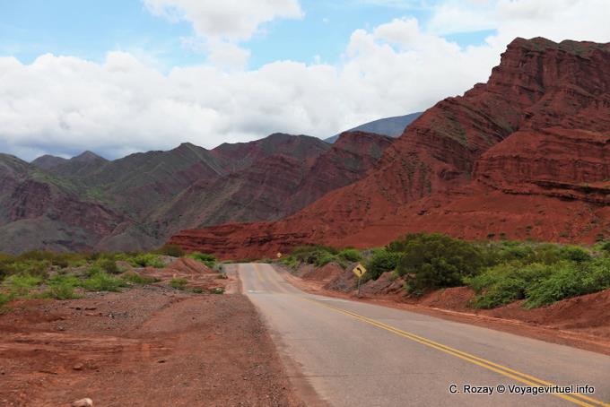 Blick von der Straße 68, Quebrada de las Conchas - Argentinien