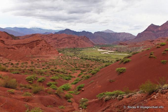 Das grüne Tal des Rio de las Conchas, Quebrada de las Conchas - Argentinien