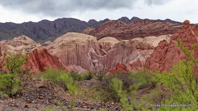 Farben und Formen von Tektonik, Quebrada de las Conchas - Argentinien