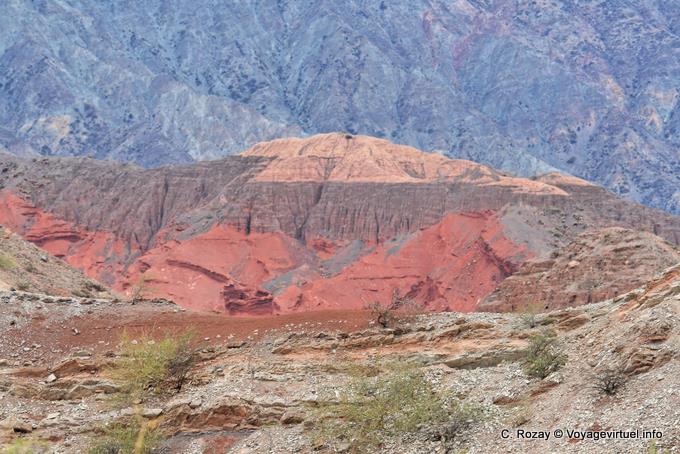 Farbe colorado, Quebrada de las Conchas - Argentinien