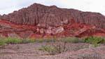 Geologische Formationen, Quebrada de las Conchas, Argentinien.