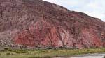 Erosion Auswirkungen auf den Berg, Quebrada de las Conchas, Argentinien.