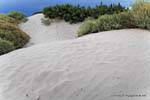 Weißer Sand vor Erreichen Cafayate, Quebrada de las Conchas, Argentinien.