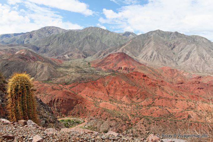 Erosion Farben Cuesta Miranda, Ruta 40 zwischen Villa Union und Chilecito - Argentinien